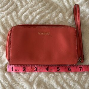 Coach Red Wristlet Bag